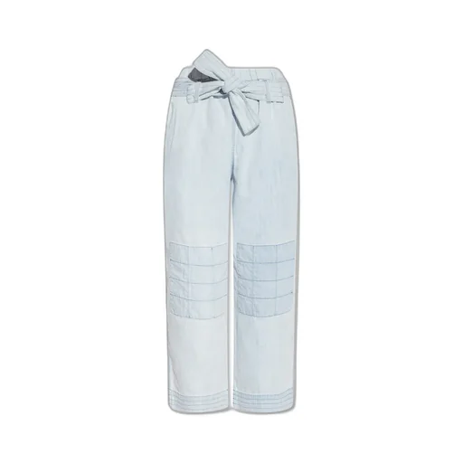 Belted Denim Trousers