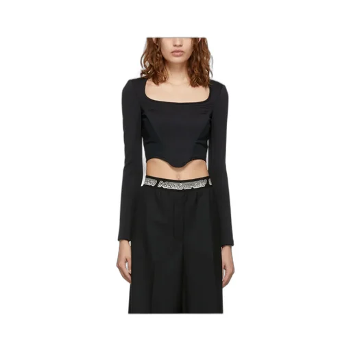Panneled Long-Sleeve Top