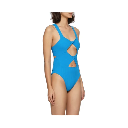 Ribbed Cutout Swimsuit