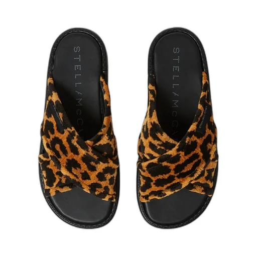 Sneak-Elyse Leopard Twisted Sandals