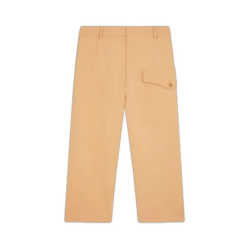 Cropped Straight-Leg Trousers