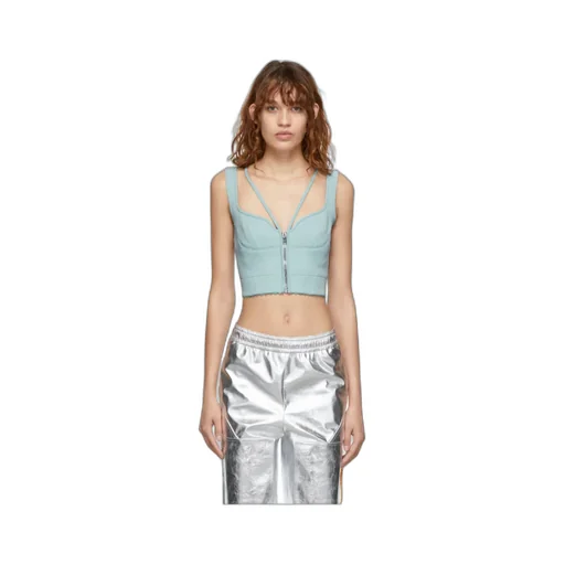 Scuba Zip Corset Top