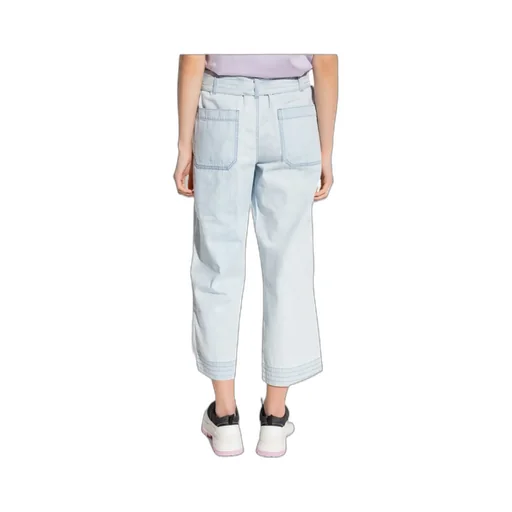 Belted Denim Trousers