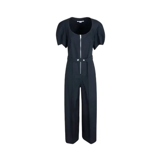 Wide-Leg Zipped Jumpsuit
