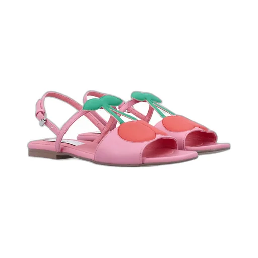 Cherry-Motif Open Toe Sandals