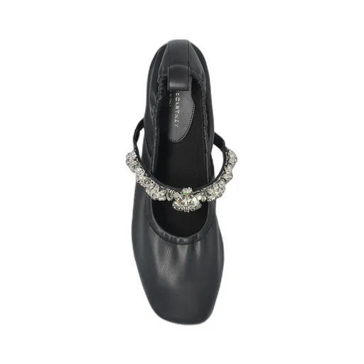 Elsa Crystal Strap Ballet Flats