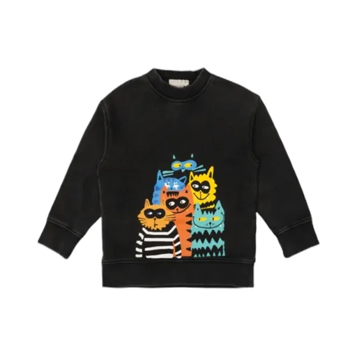 Animal Printed Crewneck Sweatshirt