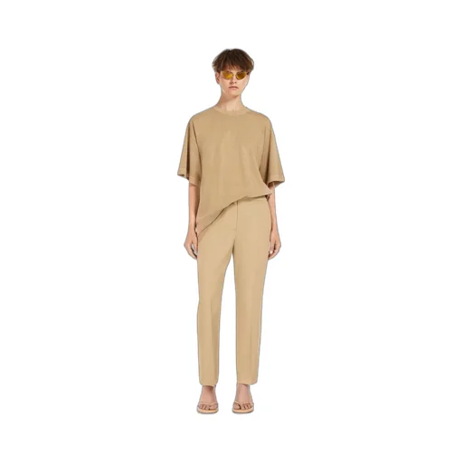 High Waist Straight Leg Trousers