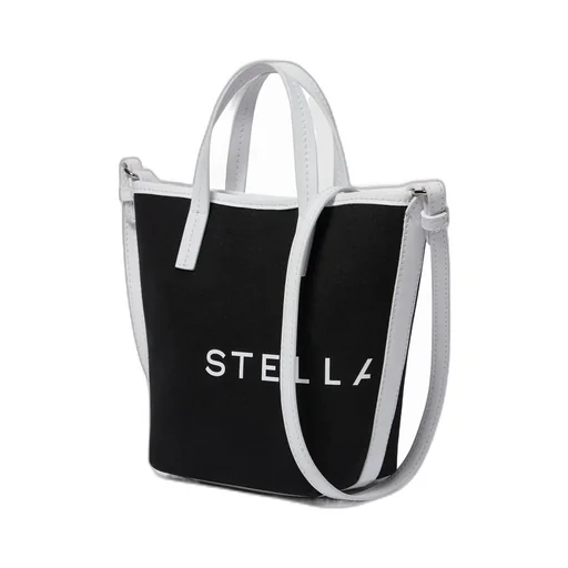 Logo Printed Open Top Bucket Bag