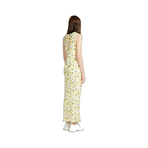 All-Over Patterned Sleeveless Maxi Dress