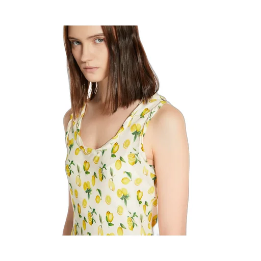 All-Over Patterned Sleeveless Maxi Dress