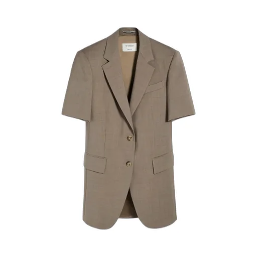 Single-Breasted Short-Sleeved Jacket