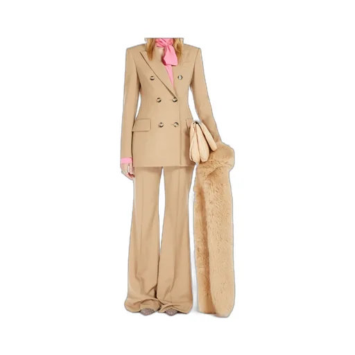High Waist Straight Leg Trousers