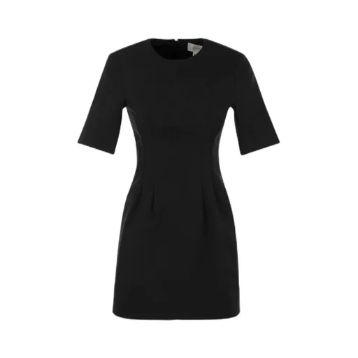 Crewneck Short-Sleeved Dress