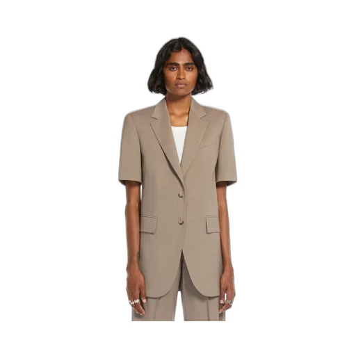 Single-Breasted Short-Sleeved Jacket