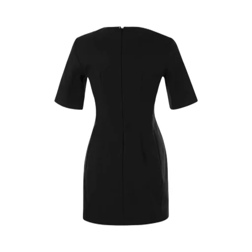 Crewneck Short-Sleeved Dress