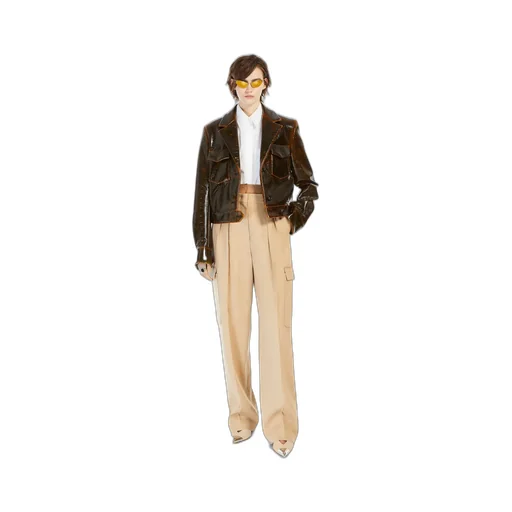 Pleated Cargo Pants