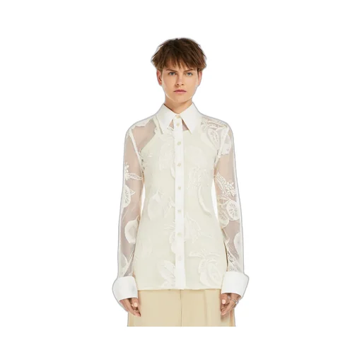 Lace Detailed Long-Sleeved Top