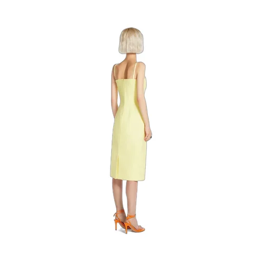Zip Detailed Strapless Dress