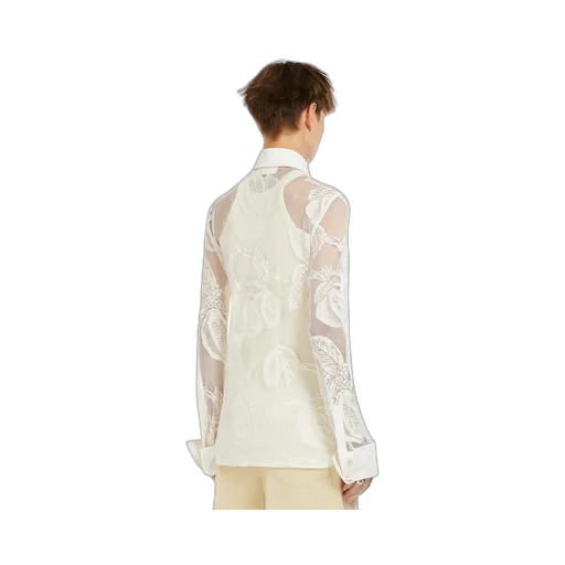 Lace Detailed Long-Sleeved Top