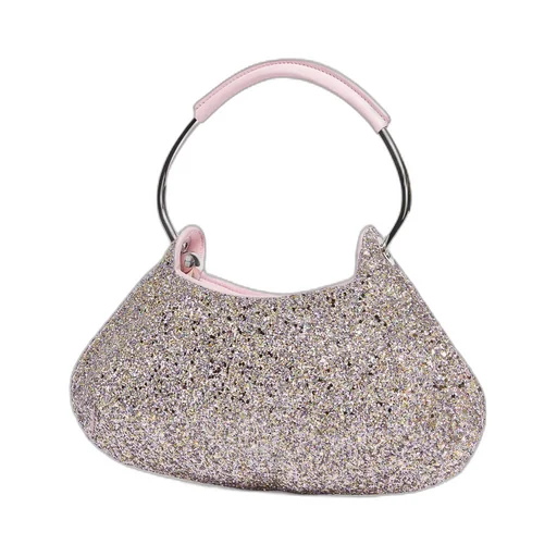 Mini Shiny Fabric Handbag