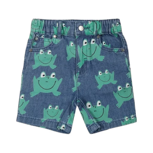 Pattern Denim Short