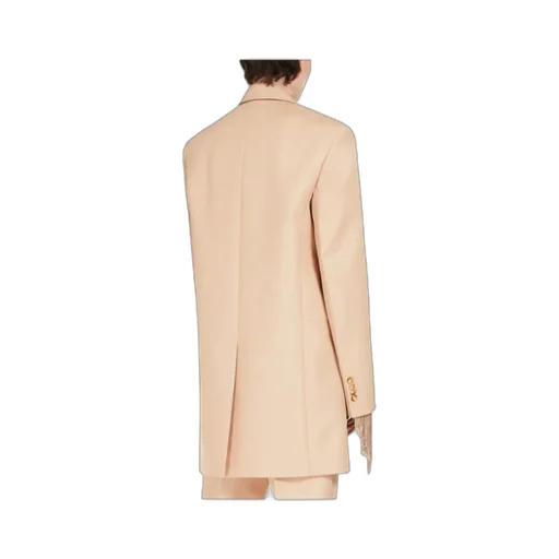 Notched-Lapels Single-Breasted Blazer