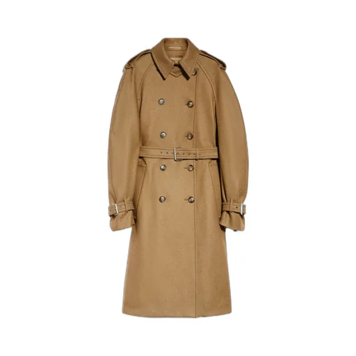 Double-Breasted Twill Trench Coat