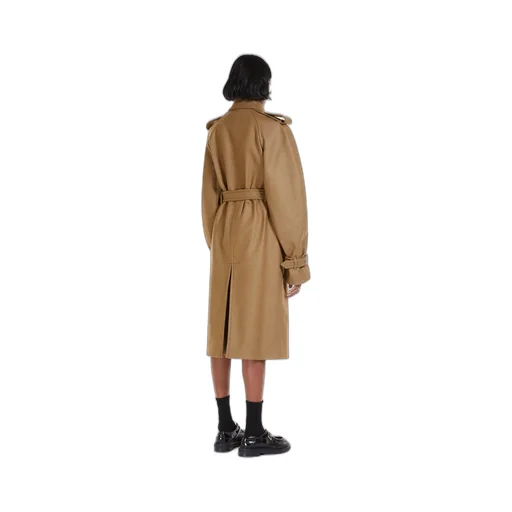 Double-Breasted Twill Trench Coat