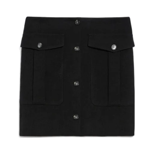 Low-Rise Wool Skirt