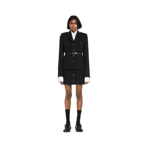 Low-Rise Wool Skirt