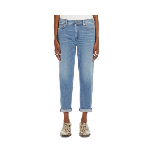 Logo Patch Straight Leg Jeans