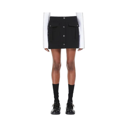 Low-Rise Wool Skirt