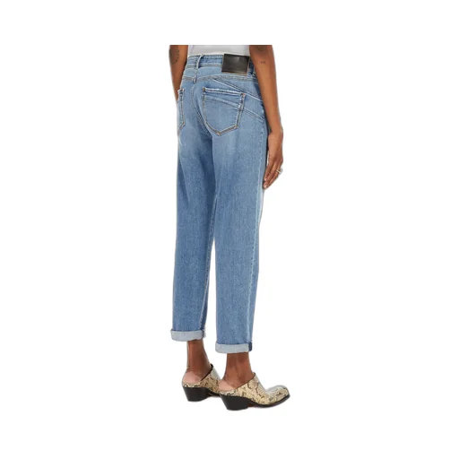 Logo Patch Straight Leg Jeans