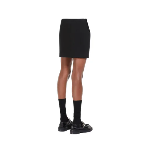 Low-Rise Wool Skirt