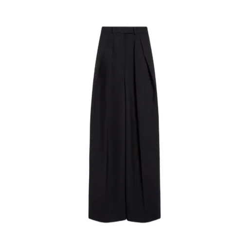 High-Waisted Wide-Leg Trousers