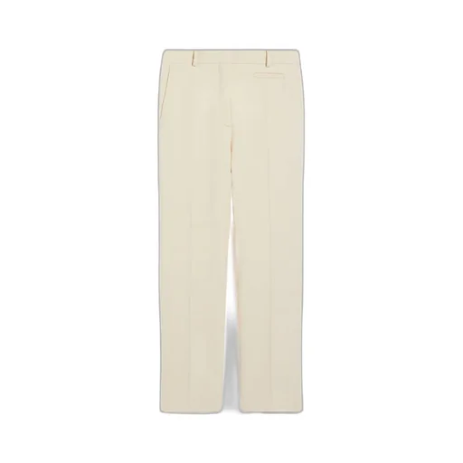 Low-Rise Wool Casual Pants