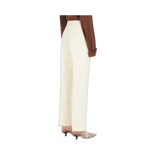 Low-Rise Wool Casual Pants