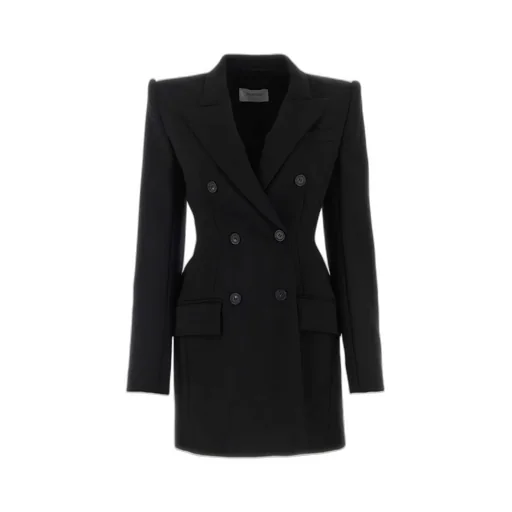Double-Breasted Long Suit Coat
