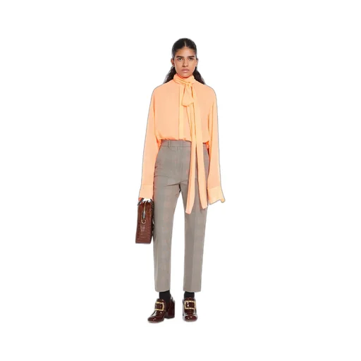 Check Straight Casual Pants