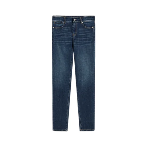 Logo Patch Straight Leg Jeans