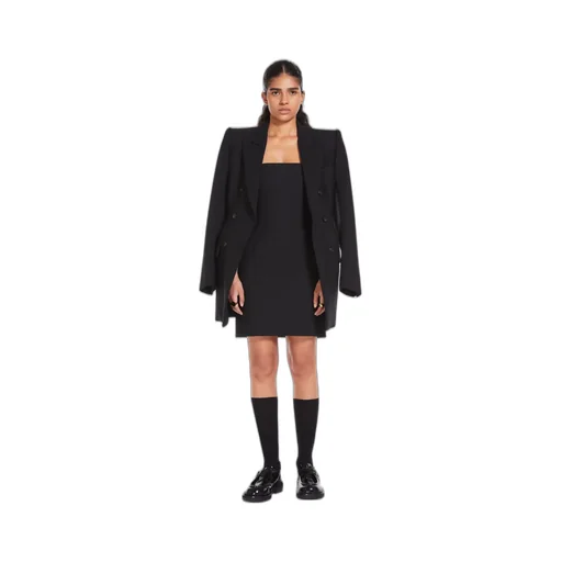 Double-Breasted Long Suit Coat