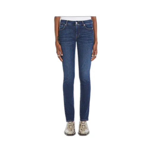Logo Patch Straight Leg Jeans