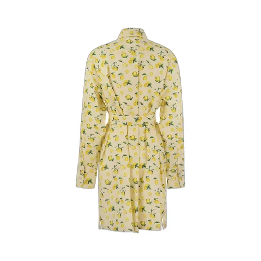 All-Over Patterned Long-Sleeved Dress