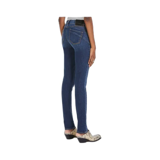 Logo Patch Straight Leg Jeans