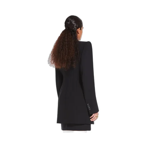 Double-Breasted Long Suit Coat