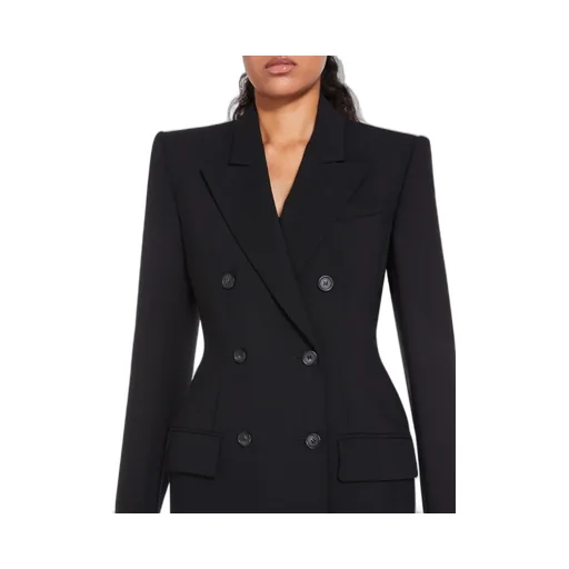 Double-Breasted Long Suit Coat
