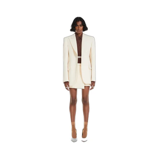 Single-Breasted Wool Blazer