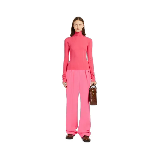 High-Neck Wide-Ribbed Top