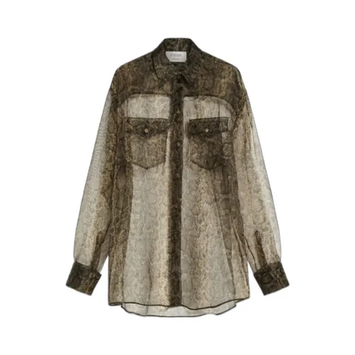 All-Over Patterned Long-Sleved Top